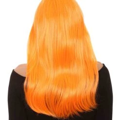 HPO Women's Glamour Pumpkin Orange Wig | Stage/Event Fancy Halloween Wig | Premium Breathable Capless Cap 14 HPO Women's Glamour Pumpkin Orange Wig | Stage/Event Fancy Halloween Wig | Premium Breathable Capless Cap