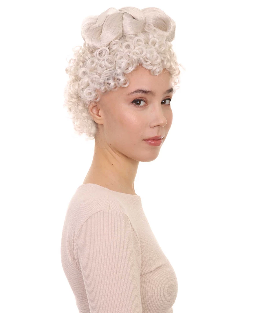 HPO Women's Ballerina Princess Wig | White TV/Movie Wigs | Premium Breathable Capless Cap 6 HPO Women's Ballerina Princess Wig | White TV/Movie Wigs | Premium Breathable Capless Cap