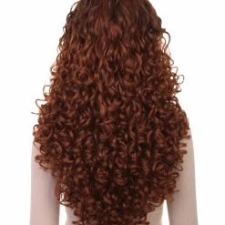 HPO Women's Womens Brown Long Curly Wig Song Contest 2018 | Celebrity Wigs | Premium Breathable Capless Cap 12 HPO Women's Womens Brown Long Curly Wig Song Contest 2018 | Celebrity Wigs | Premium Breathable Capless Cap