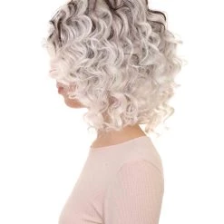 HPO Womens Fashion Highlight Wavy Wig | Grey & Black Fashion Wigs | Premium Breathable Capless Cap 11 HPO Womens Fashion Highlight Wavy Wig | Grey & Black Fashion Wigs | Premium Breathable Capless Cap