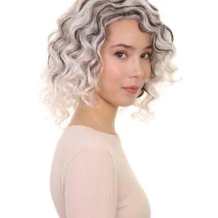HPO Womens Fashion Highlight Wavy Wig | Grey & Black Fashion Wigs | Premium Breathable Capless Cap 14 HPO Womens Fashion Highlight Wavy Wig | Grey & Black Fashion Wigs | Premium Breathable Capless Cap