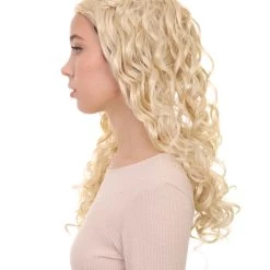 HPO Womens Renaissance Lady Wig | Blonde Historical Wigs | Premium Breathable Capless Cap Women's 11 HPO Womens Renaissance Lady Wig | Blonde Historical Wigs | Premium Breathable Capless Cap Women's