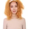 HPO Womens Afro Doll Wig | Orange Fashion Wigs | Premium Breathable Capless Cap