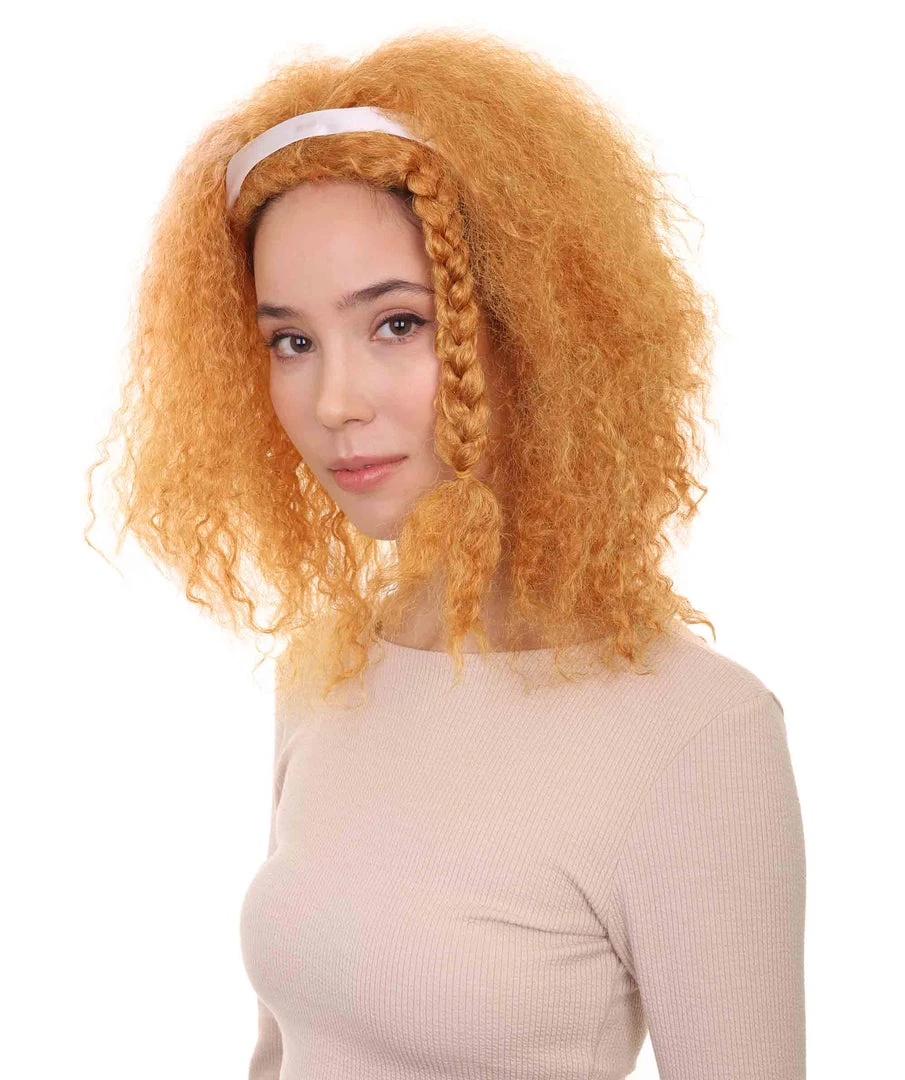 HPO Womens Afro Doll Wig | Orange Fashion Wigs | Premium Breathable Capless Cap 2 HPO Womens Afro Doll Wig | Orange Fashion Wigs | Premium Breathable Capless Cap