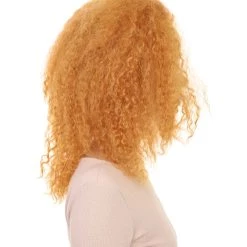 HPO Womens Afro Doll Wig | Orange Fashion Wigs | Premium Breathable Capless Cap 13 HPO Womens Afro Doll Wig | Orange Fashion Wigs | Premium Breathable Capless Cap