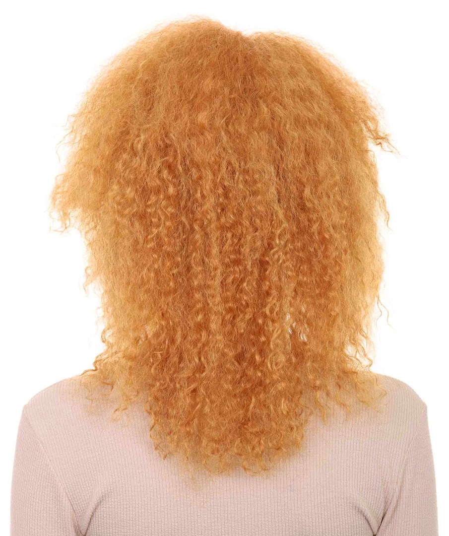 HPO Womens Afro Doll Wig | Orange Fashion Wigs | Premium Breathable Capless Cap 4 HPO Womens Afro Doll Wig | Orange Fashion Wigs | Premium Breathable Capless Cap