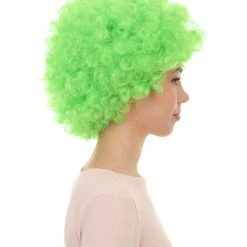 HPO Green Afro Unisex Wig | Super Size Jumbo Fancy Halloween Wig 27 HPO Green Afro Unisex Wig | Super Size Jumbo Fancy Halloween Wig