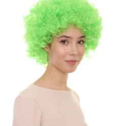 HPO Green Afro Unisex Wig | Super Size Jumbo Fancy Halloween Wig 28 HPO Green Afro Unisex Wig | Super Size Jumbo Fancy Halloween Wig