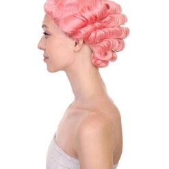 HPO Women's Adult Womens Wig | Pink Vintage Wigs | Premium Breathable Capless Cap 11 HPO Women's Adult Womens Wig | Pink Vintage Wigs | Premium Breathable Capless Cap