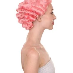 HPO Women's Adult Womens Wig | Pink Vintage Wigs | Premium Breathable Capless Cap 13 HPO Women's Adult Womens Wig | Pink Vintage Wigs | Premium Breathable Capless Cap