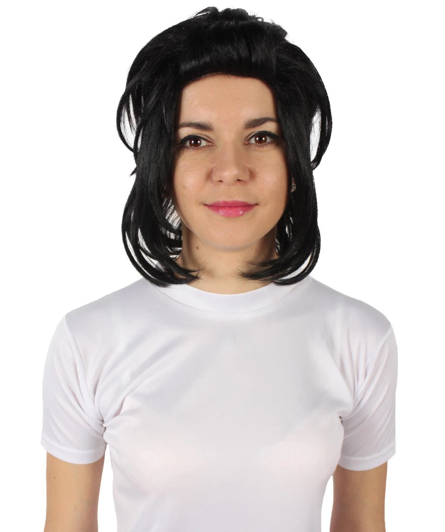 HPO Adult Women's Japanese Manga Eldian Gabi Short Black Wig 2 HPO Adult Women's Japanese Manga Eldian Gabi Short Black Wig