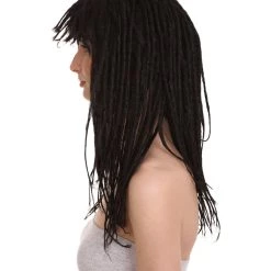 HPO Long Black Dreadlock Womens Wig | Dramatical Cosplay Halloween Wig | Premium Breathable Capless Cap 13 HPO Long Black Dreadlock Womens Wig | Dramatical Cosplay Halloween Wig | Premium Breathable Capless Cap