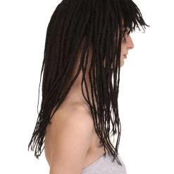 HPO Long Black Dreadlock Womens Wig | Dramatical Cosplay Halloween Wig | Premium Breathable Capless Cap 16 HPO Long Black Dreadlock Womens Wig | Dramatical Cosplay Halloween Wig | Premium Breathable Capless Cap