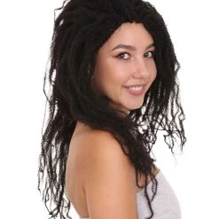 HPO Long Dreadlocks Style Black Womens Wig | Fashion Wigs | Premium Breathable Capless Cap Women's 14 HPO Long Dreadlocks Style Black Womens Wig | Fashion Wigs | Premium Breathable Capless Cap Women's