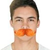 HPO Men's Mens Moustaches | Orange