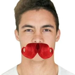 HPO Mens Moustaches | Red