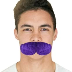HPO Mens Moustaches | Purple Men's