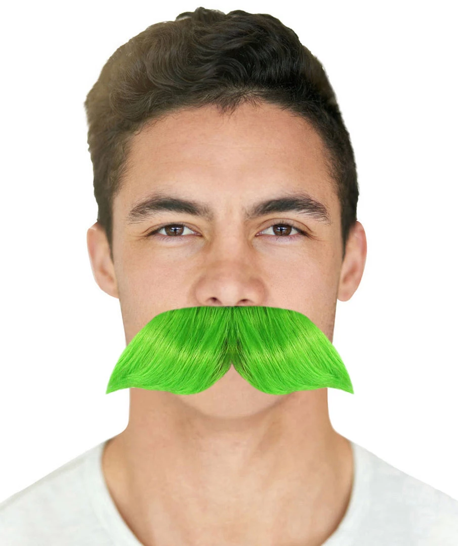 HPO Men's Mens Moustaches | Green 1 HPO Men's Mens Moustaches | Green