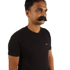 HPO Mens Black Medium Banker Mustache With Styled Ends - Stage Ready Mustache Perfect For Cosplay, Drag, And Performance 7 HPO Mens Black Medium Banker Mustache With Styled Ends - Stage Ready Mustache Perfect For Cosplay, Drag, And Performance