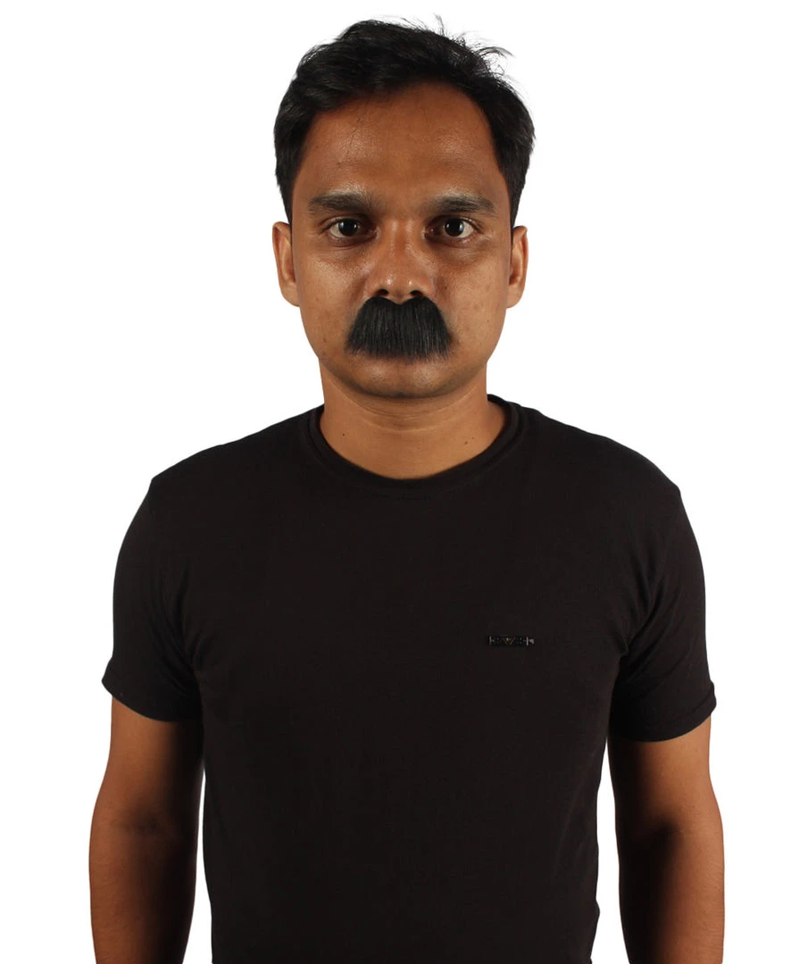 HPO Men's Mens Short Fluffy Black Marx Bros Mustache - Stage Ready Mustache Perfect For Cosplay, Drag, And Performance 2 HPO Men's Mens Short Fluffy Black Marx Bros Mustache - Stage Ready Mustache Perfect For Cosplay, Drag, And Performance