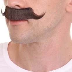 HPO Men's Hedgehog Curly Mustache