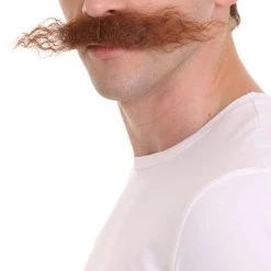 HPO Men's Doctor Eggman Robotnik Long Curly Mustache Multiple Color Options