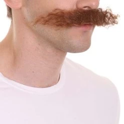 HPO Men's Doctor Eggman Robotnik Long Curly Mustache Multiple Color Options