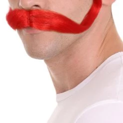 HPO Troll World Tour | Men's Troll Red Straight Handle Bar Mustache