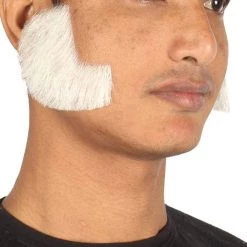 HPO Men's Mutton Chops Style Beard | White Cosplay Beard