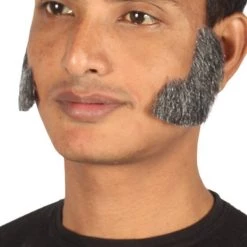 HPO Men's Mutton Chops Style Beard | Gray Cosplay Beard