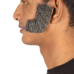 HPO Men's Mutton Chops Style Beard | Gray Cosplay Beard 8 HPO Men's Mutton Chops Style Beard | Gray Cosplay Beard
