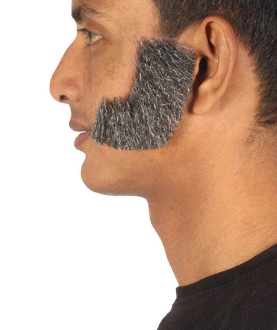 HPO Men's Mutton Chops Style Beard | Gray Cosplay Beard 4 HPO Men's Mutton Chops Style Beard | Gray Cosplay Beard