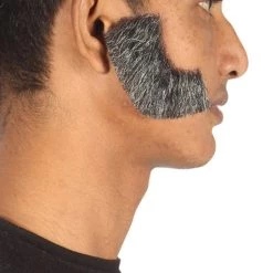 HPO Men's Mutton Chops Style Beard | Gray Cosplay Beard 9 HPO Men's Mutton Chops Style Beard | Gray Cosplay Beard