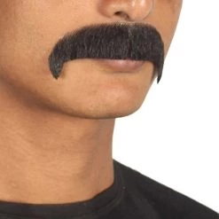 HPO Men's Horseshoe Style Moustache Set | Black Cosplay Facial Hair 5 HPO Men's Horseshoe Style Moustache Set | Black Cosplay Facial Hair