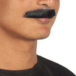 HPO Men's Painter Brush Style Moustache Set | Black Cosplay Facial Hair