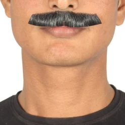 HPO Men's Painter Brush Style Moustache Set | Black Cosplay Facial Hair