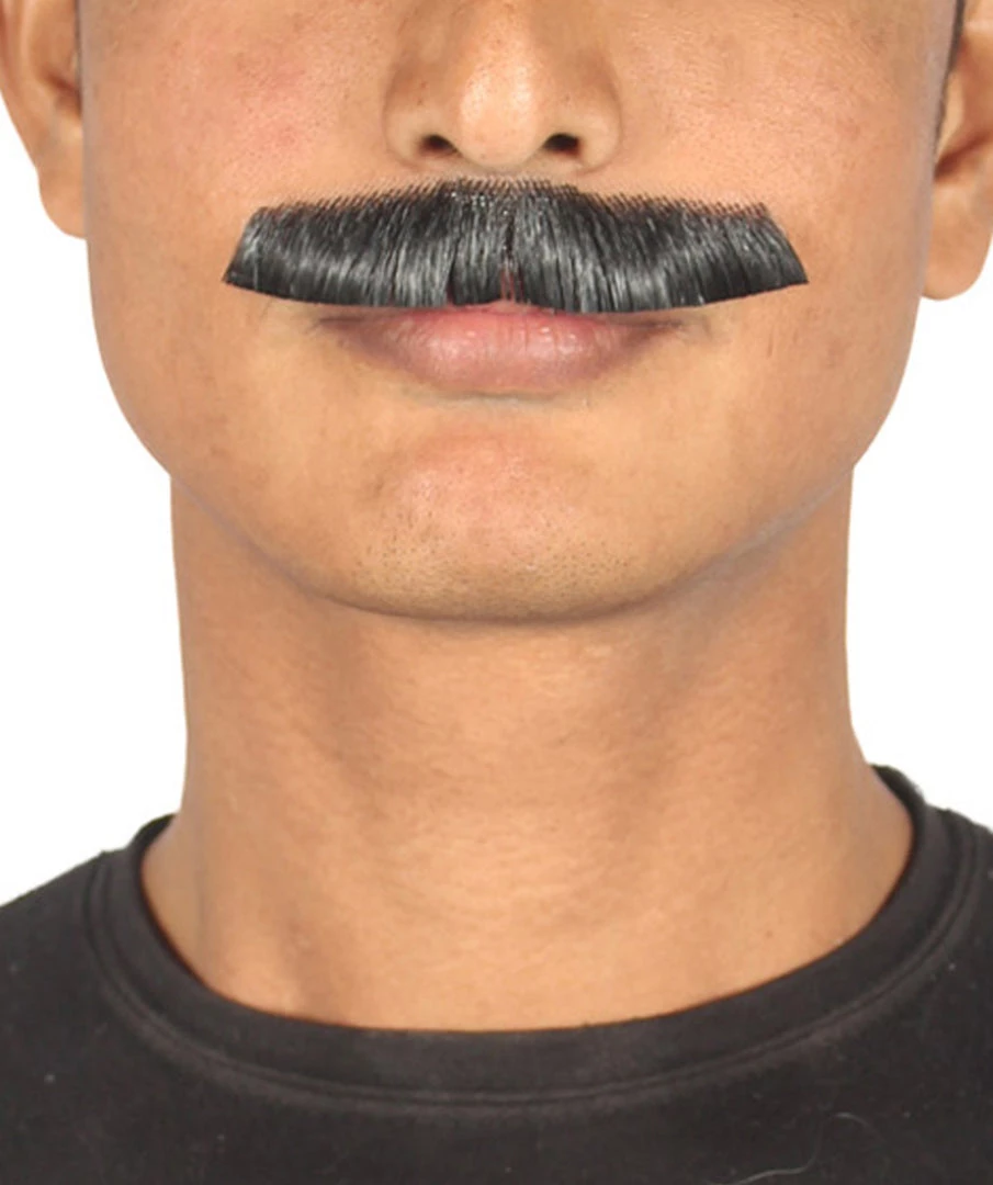 HPO Men's Painter Brush Style Moustache Set | Black Cosplay Facial Hair 1 HPO Men's Painter Brush Style Moustache Set | Black Cosplay Facial Hair