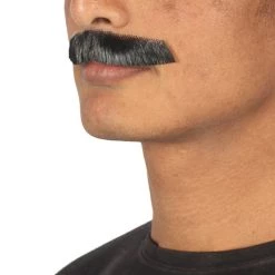 HPO Men's Painter Brush Style Moustache Set | Black Cosplay Facial Hair