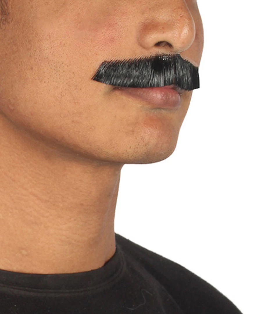 HPO Men's Painter Brush Style Moustache Set | Black Cosplay Facial Hair 3 HPO Men's Painter Brush Style Moustache Set | Black Cosplay Facial Hair