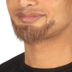 HPO Men's Goatee Style Beard Set | Brown Cosplay Facial Hair