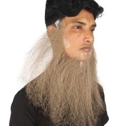 HPO Men's Long Beard Set | Light Gray Cosplay Facial Hair 5 HPO Men's Long Beard Set | Light Gray Cosplay Facial Hair