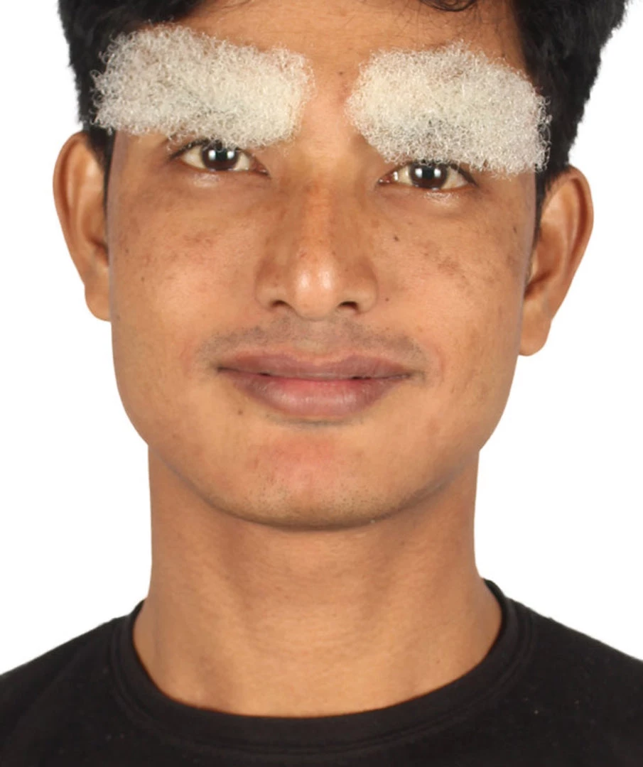 HPO Men's Fancy Style Eyebrow Set | White Cosplay Eyebrow Hair 1 HPO Men's Fancy Style Eyebrow Set | White Cosplay Eyebrow Hair