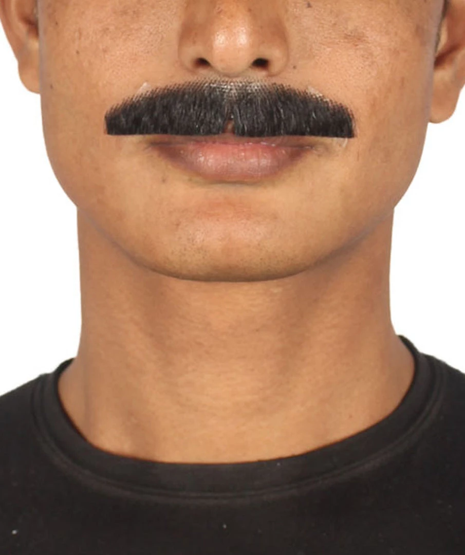 HPO Men's Painter Brush Style Moustache Set | Black Cosplay Facial Hair 1 HPO Men's Painter Brush Style Moustache Set | Black Cosplay Facial Hair