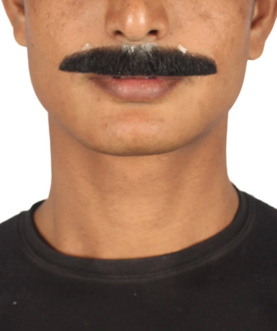 HPO Men's Painter Brush Style Moustache Set | Black Cosplay Facial Hair 1 HPO Men's Painter Brush Style Moustache Set | Black Cosplay Facial Hair