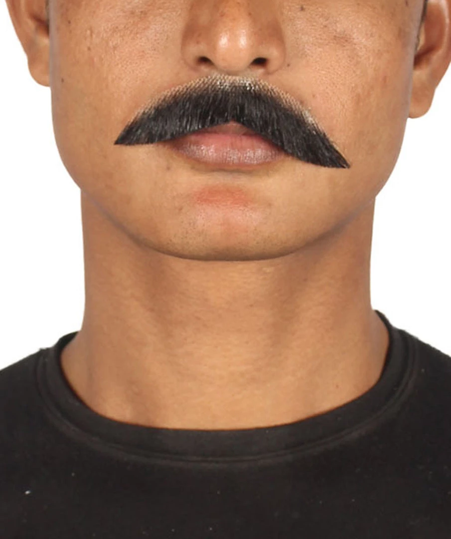 HPO Men's Painter Brush Style Moustache Set | Black Cosplay Facial Hair 1 HPO Men's Painter Brush Style Moustache Set | Black Cosplay Facial Hair