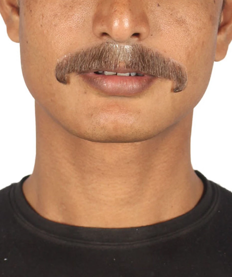 HPO Men's Stylish Moustache Set | Brown Cosplay Facial Hair 1 HPO Men's Stylish Moustache Set | Brown Cosplay Facial Hair