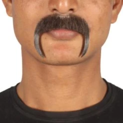HPO Men's Stylish Moustache Set | Black Cosplay Facial Hair