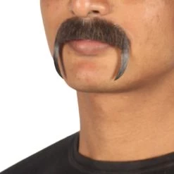 HPO Men's Stylish Moustache Set | Black Cosplay Facial Hair