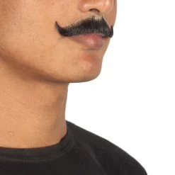 HPO Men's Stylish Moustache Set | Black Cosplay Facial Hair