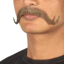 HPO Men's Stylish Moustache Set | Brown Cosplay Facial Hair